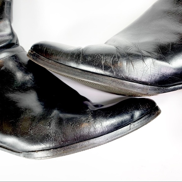 Salvadore Ferragamo Leather Vintage Boot Black - Picture 5 of 8